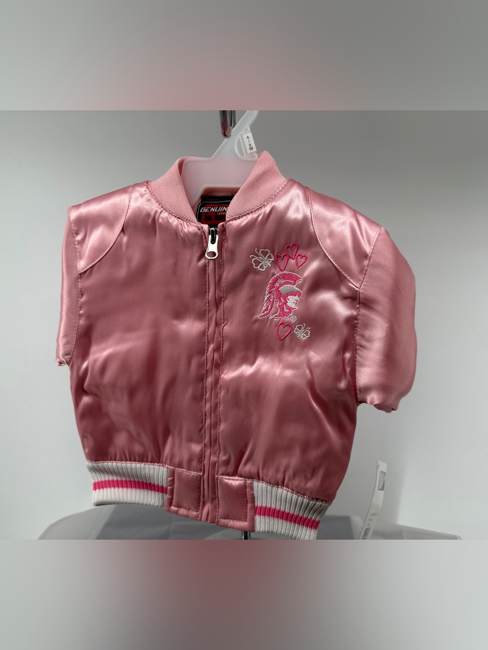 NWT Genuine Stuff USC
Trojans Toddler Pink Satin
Bomber Jacket Varsity